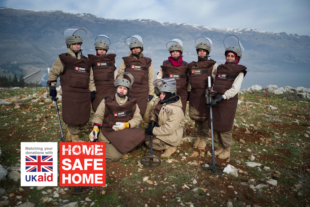 A MAG deminer team in Lebanon