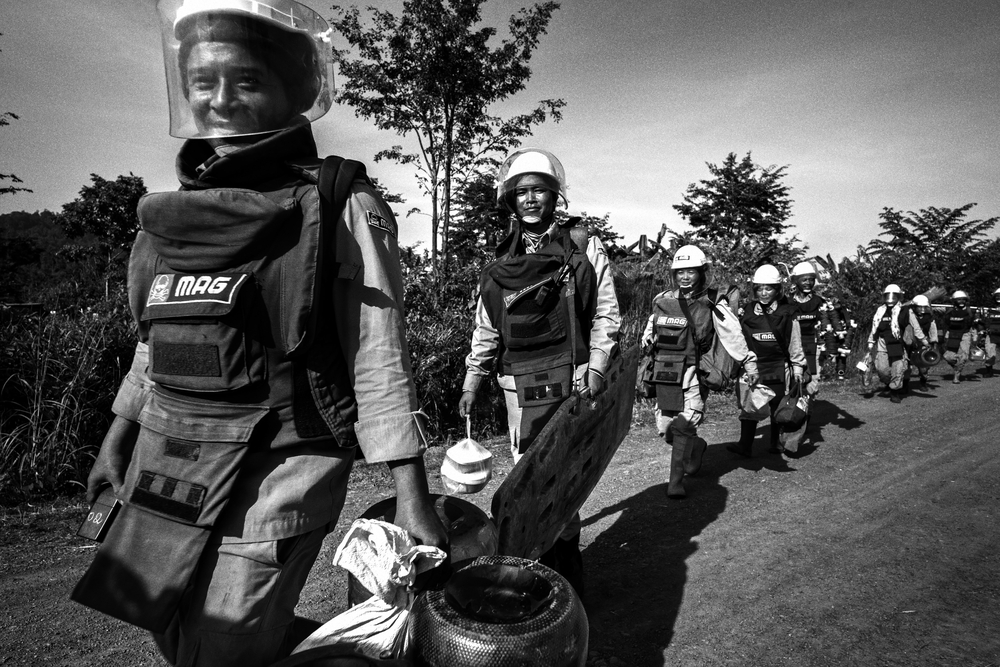 MAG deminers in Cambodia